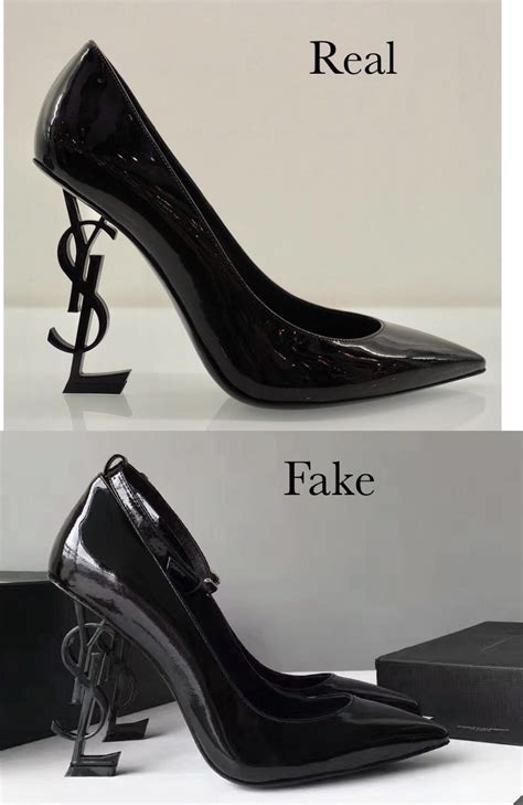 ysl heels fake|YSL shoes real vs fake. How to spot fake Saint Laurent opyum heels.